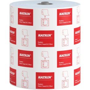 H�ndkl�derulle, Katrin Plus, 2-lags, 180m x 21cm, �19,2cm, bl�, nyfiber, system