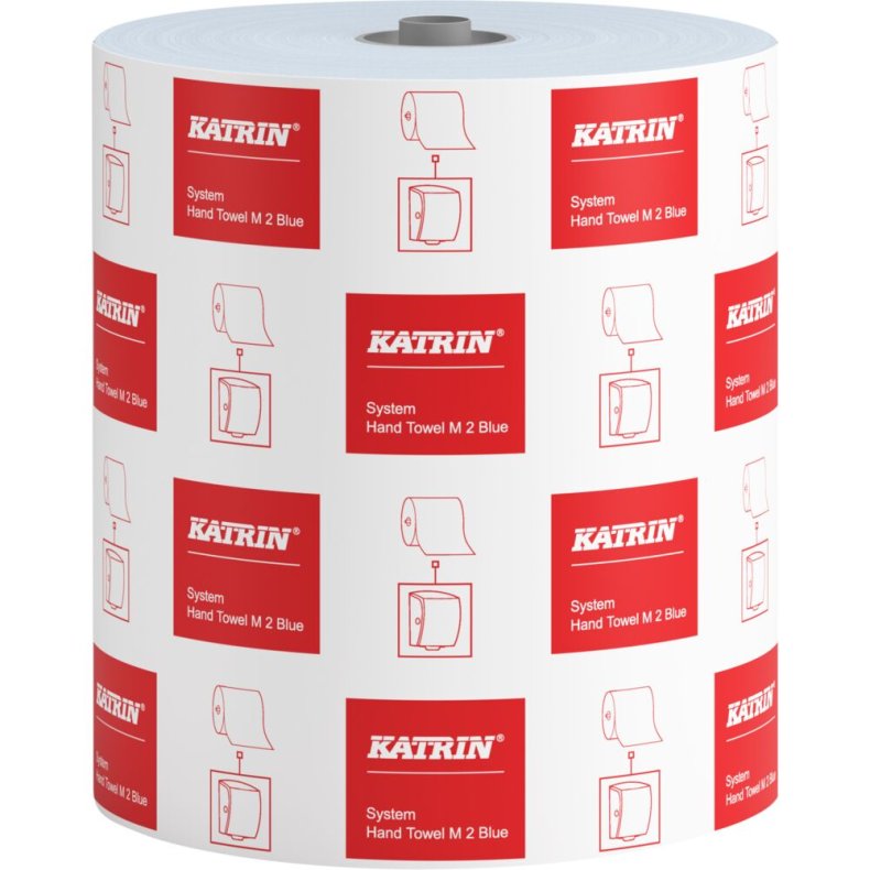 H�ndkl�derulle, Katrin Plus, 2-lags, 180m x 21cm, �19,2cm, bl�, nyfiber, system