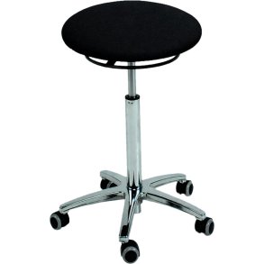 Taburet, h�j model, �40cm, sort, h�jde 58-83 cm, rundt s�de *Denne vare tages ikke retur*