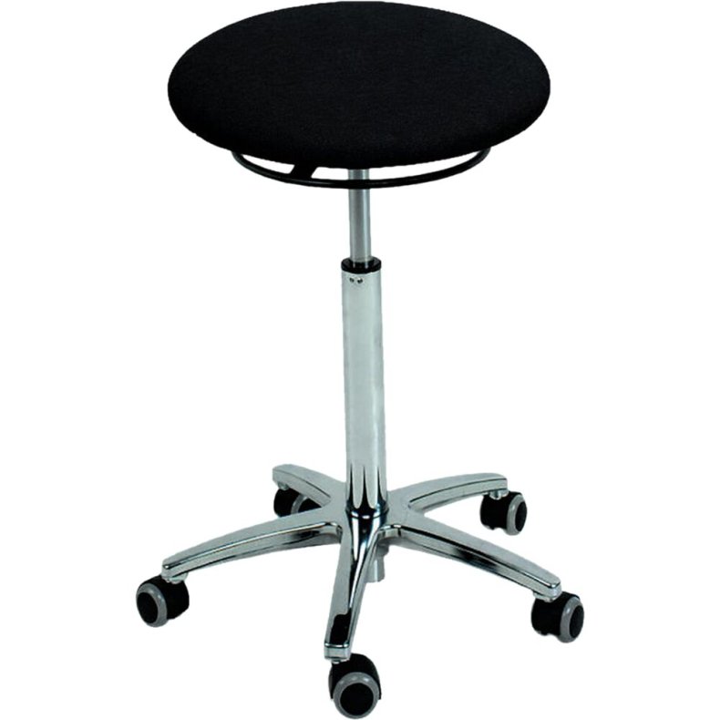 Taburet, h�j model, �40cm, sort, h�jde 58-83 cm, rundt s�de *Denne vare tages ikke retur*