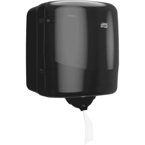 Dispenser, Tork M4 Reflex, Midi, 25,5x23,9x33,1cm, sort, plast, til aft�rringspapir