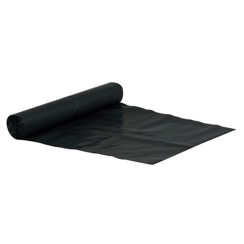 S�k, 100 l, sort, LDPE/genanvendt, 70x110cm