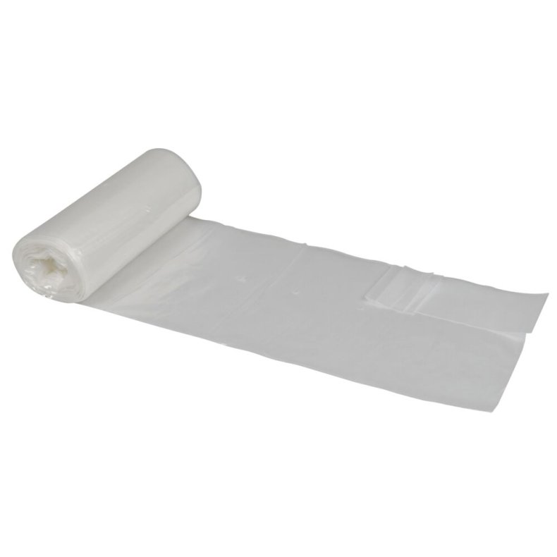 Knudes�k, 200 l, klar, LDPE/genanvendt, 88x158cm, med perforerede huller