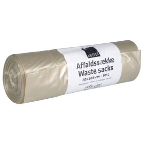 S�k, ABENA Poly-Line, 90 l, klar, LDPE/genanvendt, 70x105cm