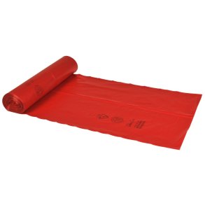S�k, ABENA Poly-Line, 120 l, r�d, LDPE/genanvendt, 70x110cm
