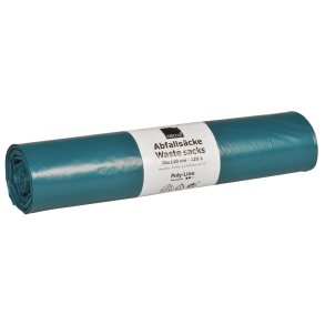 S�k, ABENA Poly-Line, 120 l, bl�, LDPE/genanvendt, 70x110cm