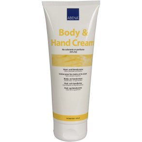 Hud- og H�ndcreme, ABENA, 200 ml, uden farve og parfume, 35% fedt