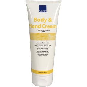 Hud- og H�ndcreme, ABENA, 200 ml, uden farve og parfume, 25% fedt