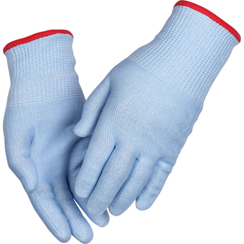 Handske, sk�reh�mmende, SafeCut, 7, bl�, HPPE, niveau E