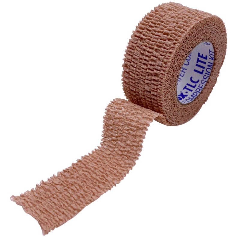 Kompressionsbind, Coflex TLC Lite, 3,5m x 2,5cm, beige, lag 2, latexfri, usteril