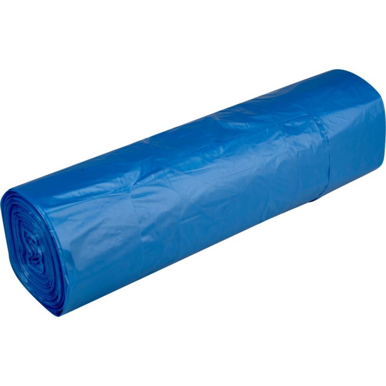 B�repose, 20 l, bl�, HDPE/virgin, 38,5x65cm, 28/10,5x65cm inkl. h�ndtag, t-shirt