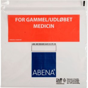 Lynl�spose, r�d, til for gammel/udl�bet medicin