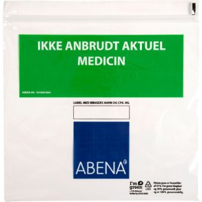 Lynl�spose, gr�n, til ikke anbrudt aktuelt medicin