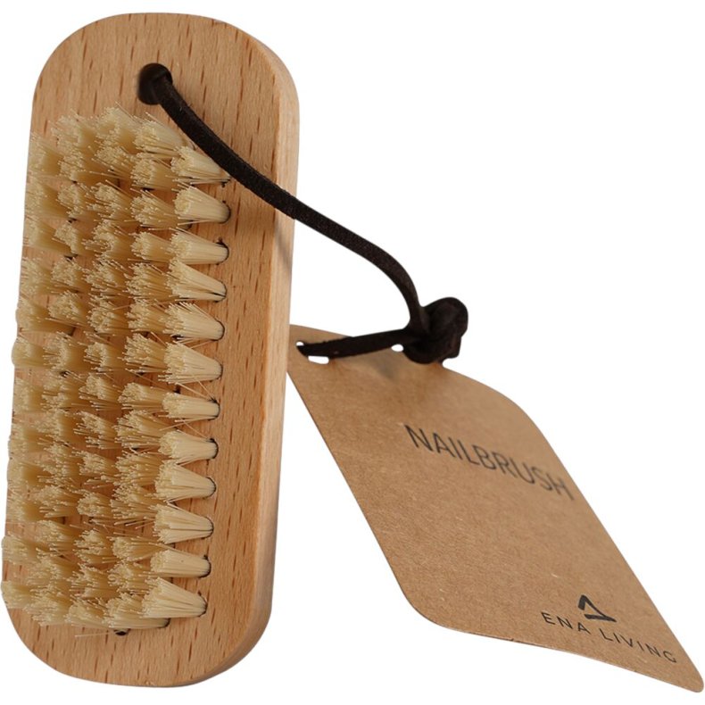 Negleb�rste, Ena Living, 9,5x3,3cm, tr�, stive b�rsteh�r