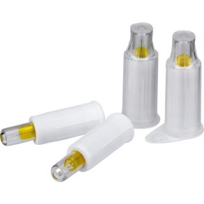 Penkanyle, gul, 30G, 8mm, automatisk safety, steril *Denne vare tages ikke retur*