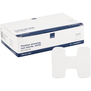 Fikseringsplaster, ABENA, M, 5,2x6,5cm, hvid, usteril