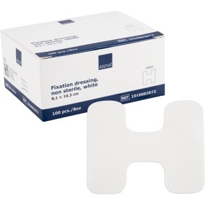Fikseringsplaster, ABENA, L, 8,1x10,3cm, hvid, usteril