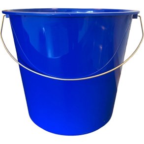 Inventarspand, 24cm, �27cm, 10 l, bl�, metal/PP, med hank