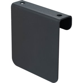 Bukket plade, gr�, pulverlakeret st�l, til piktogrammer p� 8x8 cm *Denne vare tages ikke retur*