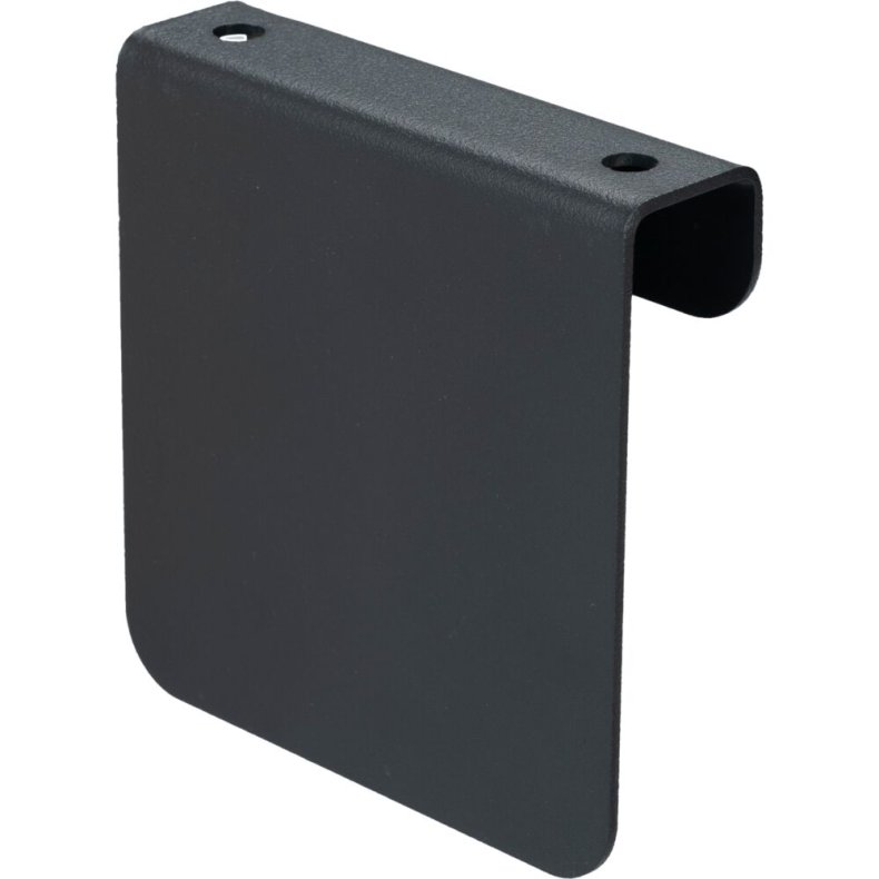 Bukket plade, gr�, pulverlakeret st�l, til piktogrammer p� 8x8 cm *Denne vare tages ikke retur*