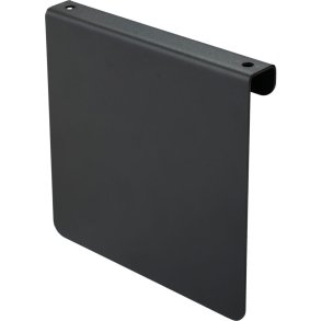 Bukket plade, gr�, pulverlakeret st�l, til piktogrammer p� 12x12cm *Denne vare tages ikke retur*