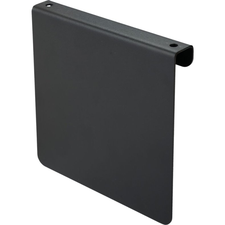 Bukket plade, gr�, pulverlakeret st�l, til piktogrammer p� 12x12cm *Denne vare tages ikke retur*