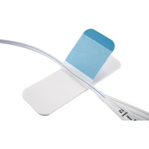 Skumfikseringstape, ABENA, 10,2x3,8cm, med genlukkelige vinger til katetre og tuber
