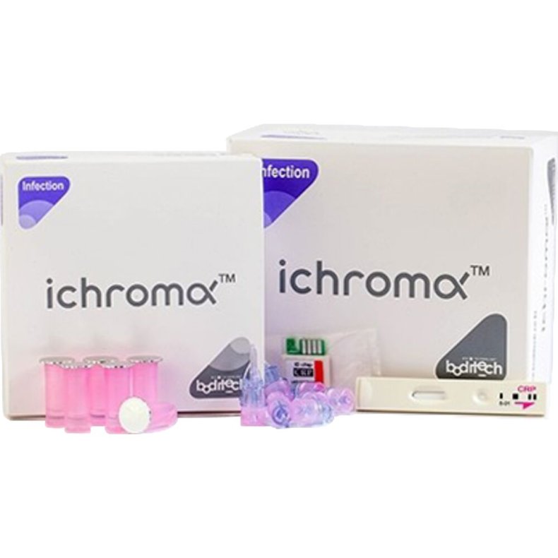 CRP testpakke, I-Chroma, med buffer, 3. min. svartid, �ske � 25 stk., k�levare *Denne vare tages ikke retur*