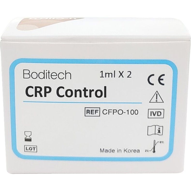 CRP kontrol, I-Chroma, kontrolmateriale til CRP i 2 niveauer, �ske � 2 stk., k�levare