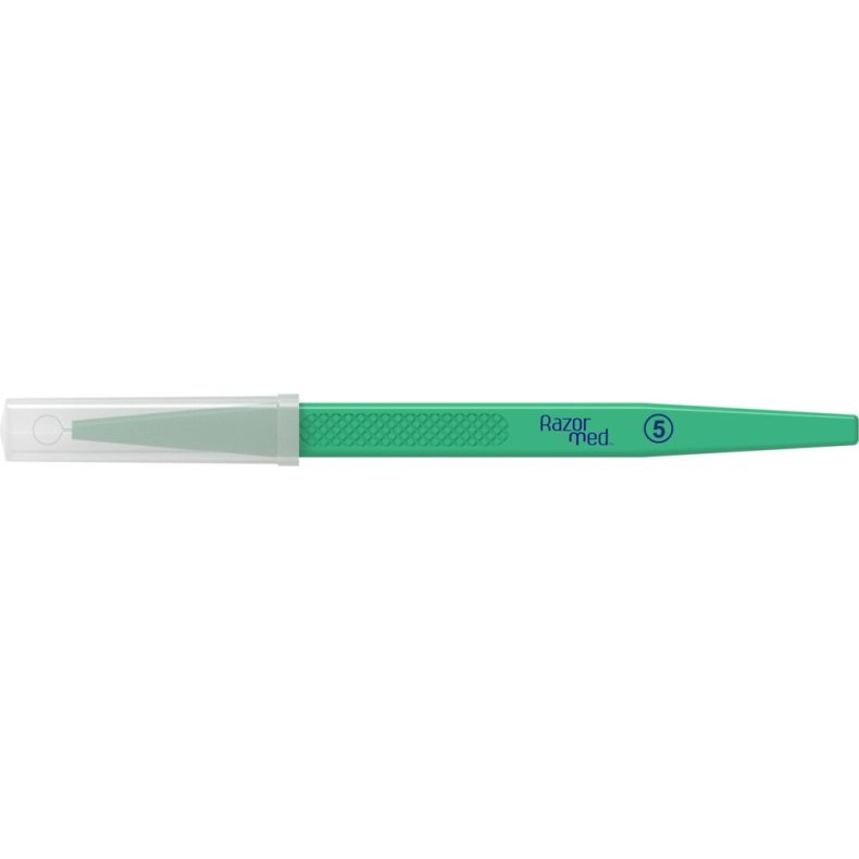 Curette, Razormed, �5mm, gr�n, rustfrit st�l, steril