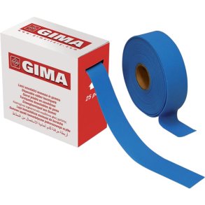 Staserem, GIMA, 45x2,5cm, bl�, perforeret, rulle � 25 stk.