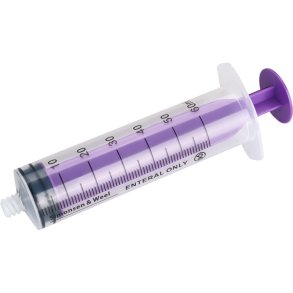 Ern�ringsspr�jte, 60 ml, lilla, ENFit, Luerlock, engangs, steril *Denne vare tages ikke retur*