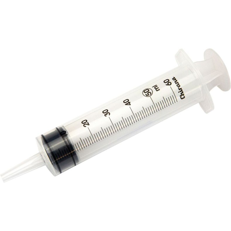 Spr�jte, Chirana, 50 ml, transparent, luer, centreret, 3 komponent, kat.ansats, steril, engangs *Denne vare tages ikke retur*