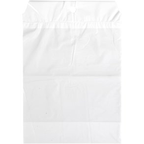 Madamepose, 5 l, hvid, LDPE/genanvendt, 25x37cm, med huller til holder