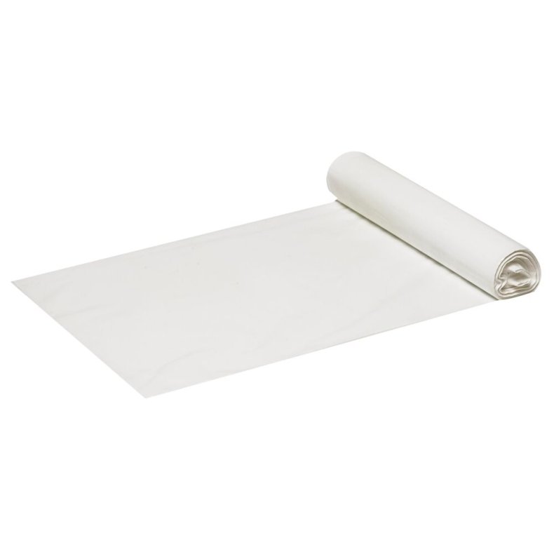 Sengebordspose, 4 l, hvid, LDPE/virgin, 22x35cm