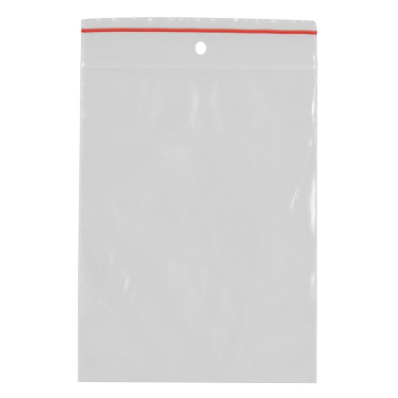 Lynl�spose, klar, LDPE/virgin, 6x8cm, uden skrivefelt