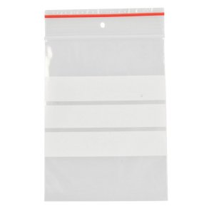 Lynl�spose, klar, LDPE/virgin, 6x8cm, med skrivefelt