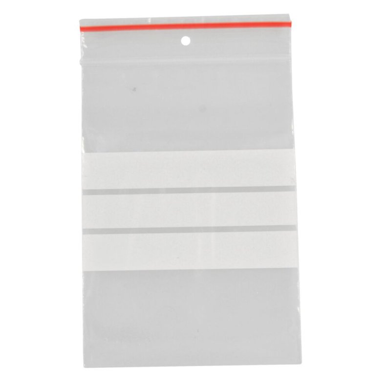 Lynl�spose, klar, LDPE/virgin, 7x10cm, med skrivefelt