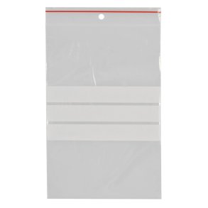 Lynl�spose, klar, LDPE/virgin, 12x18cm, med skrivefelt