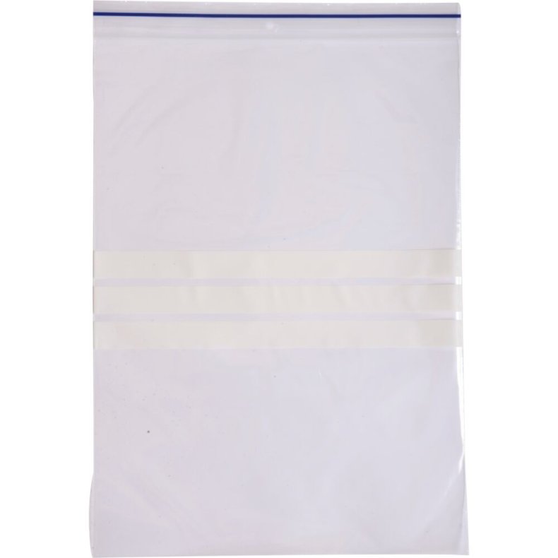 Lynl�spose, klar, LDPE/virgin, 23x32cm, med skrivefelt