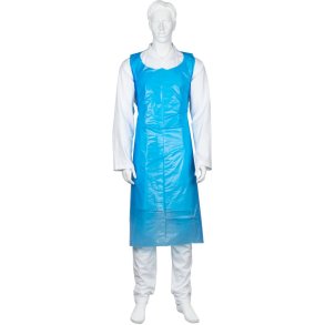 Engangsforkl�de, ABENA, 160x110cm, 80 micron, bl�, LDPE, p� blok, usteril, engangs