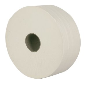 Jumborulle, Neutral, 2-lags, Midi, 380m x 9,2cm, �26cm, hvid, nyfiber