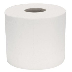 Toiletpapir, Grite, 2-lags, 55m x 9,6cm, �11cm, hvid, nyfiber