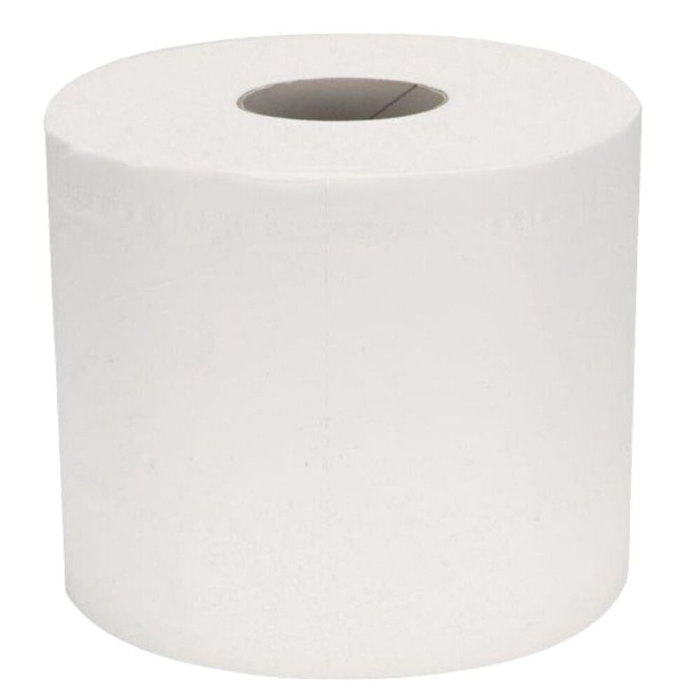 Toiletpapir, Grite, 2-lags, 55m x 9,6cm, �11cm, hvid, nyfiber