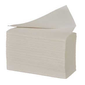 H�ndkl�deark, neutral, 3-lags, Z-fold, 27x21,5cm, 9 cm, hvid, nyfiber