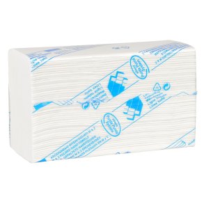 H�ndkl�deark, neutral, 3-lags, W-fold, 36x22cm, 9 cm, hvid, nyfiber