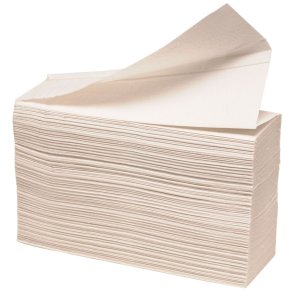 H�ndkl�deark, ABENA Care-Ness Excellent Plus, 2-lags, W-fold, 32x20,3cm, 8 cm, hvid, nyfiber