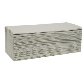 H�ndkl�deark, neutral, 1-lags, V-fold, 20x22cm, 11 cm, ubleget, genanvendt papir
