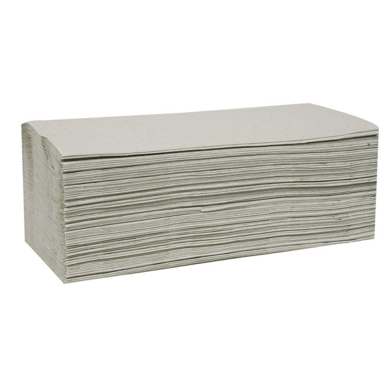 H�ndkl�deark, neutral, 1-lags, V-fold, 20x22cm, 11 cm, ubleget, genanvendt papir