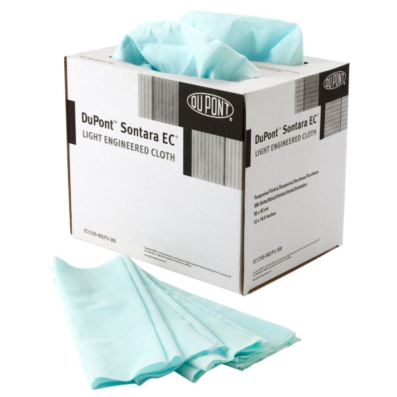 Industriaft�rring, Sontara Light, 1-lags, 42x30,5cm, turkis, polyester/nyfiber
